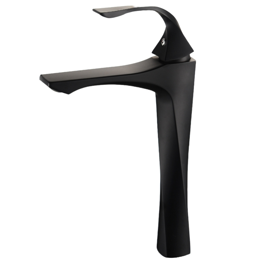 Artistic Polished Rose Gold Single Lever Basin Mixer Faucet