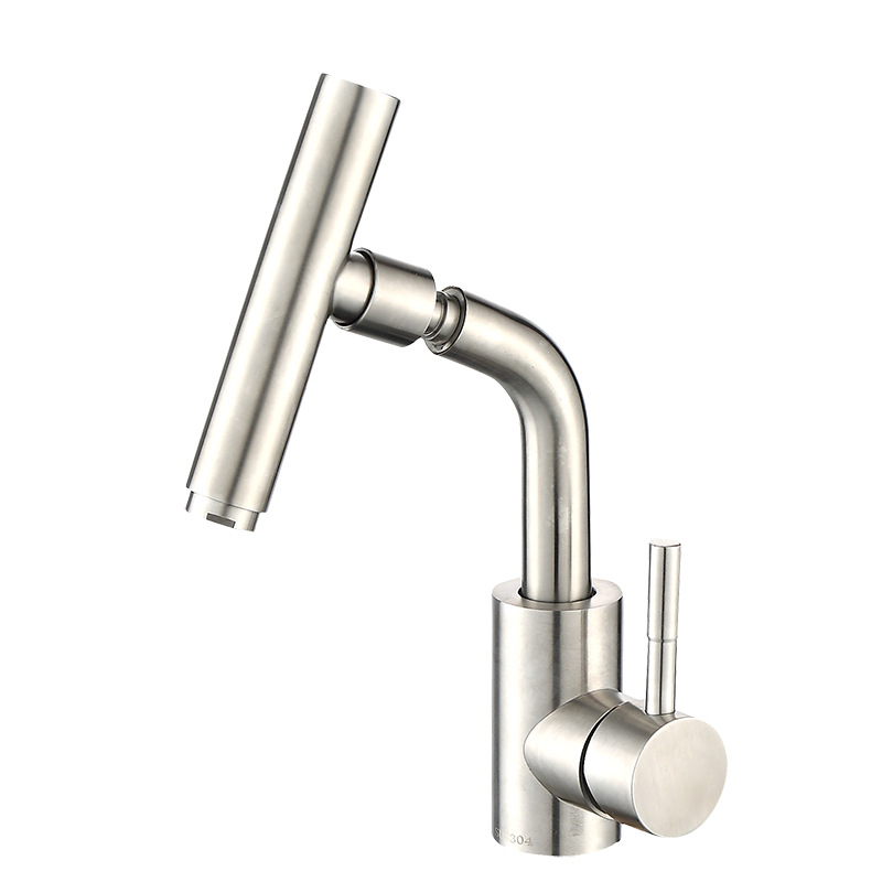 304 Stainless Steel Multi-angle Swivel Kitchen Mixer Faucet