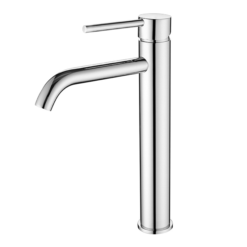 Rose Gold Tall Single Lever Vessel Basin Mixer Faucet