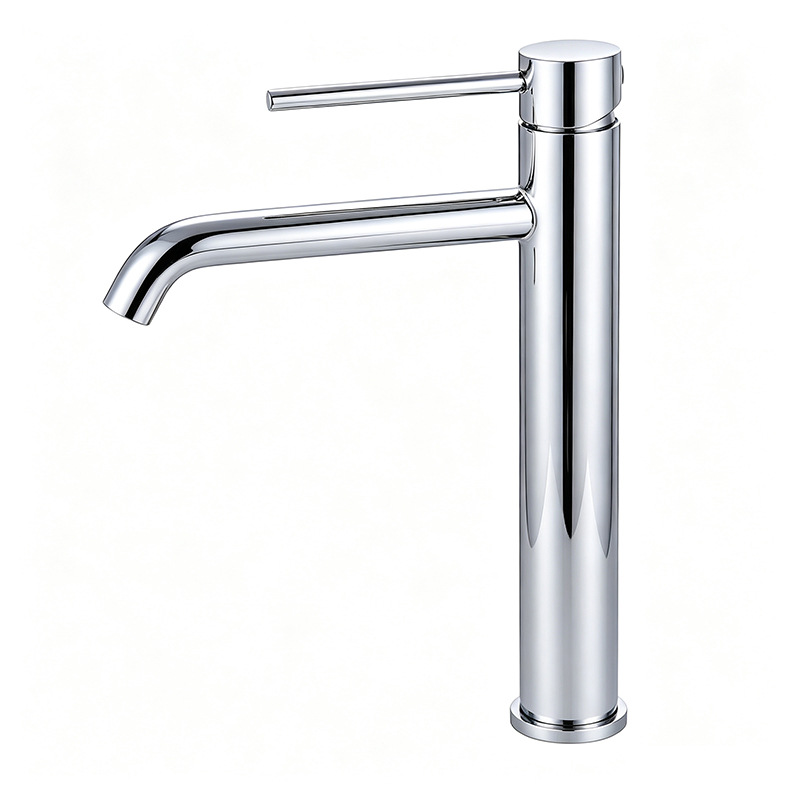 Matte Black Single Lever Basin Mixer Faucet, Solid Brass