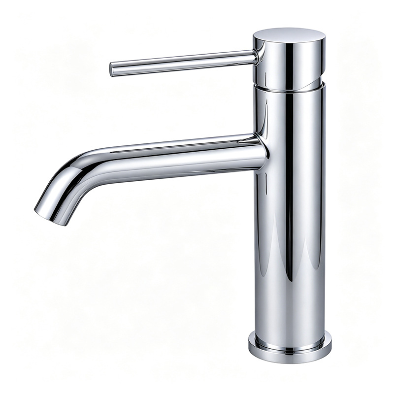 Matte Black Single Lever Basin Mixer Faucet, Solid Brass