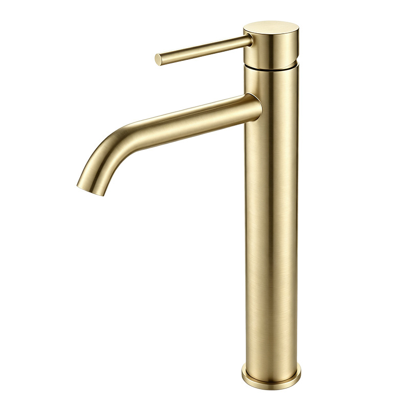 Matte Black Single Lever Basin Mixer Faucet, Solid Brass