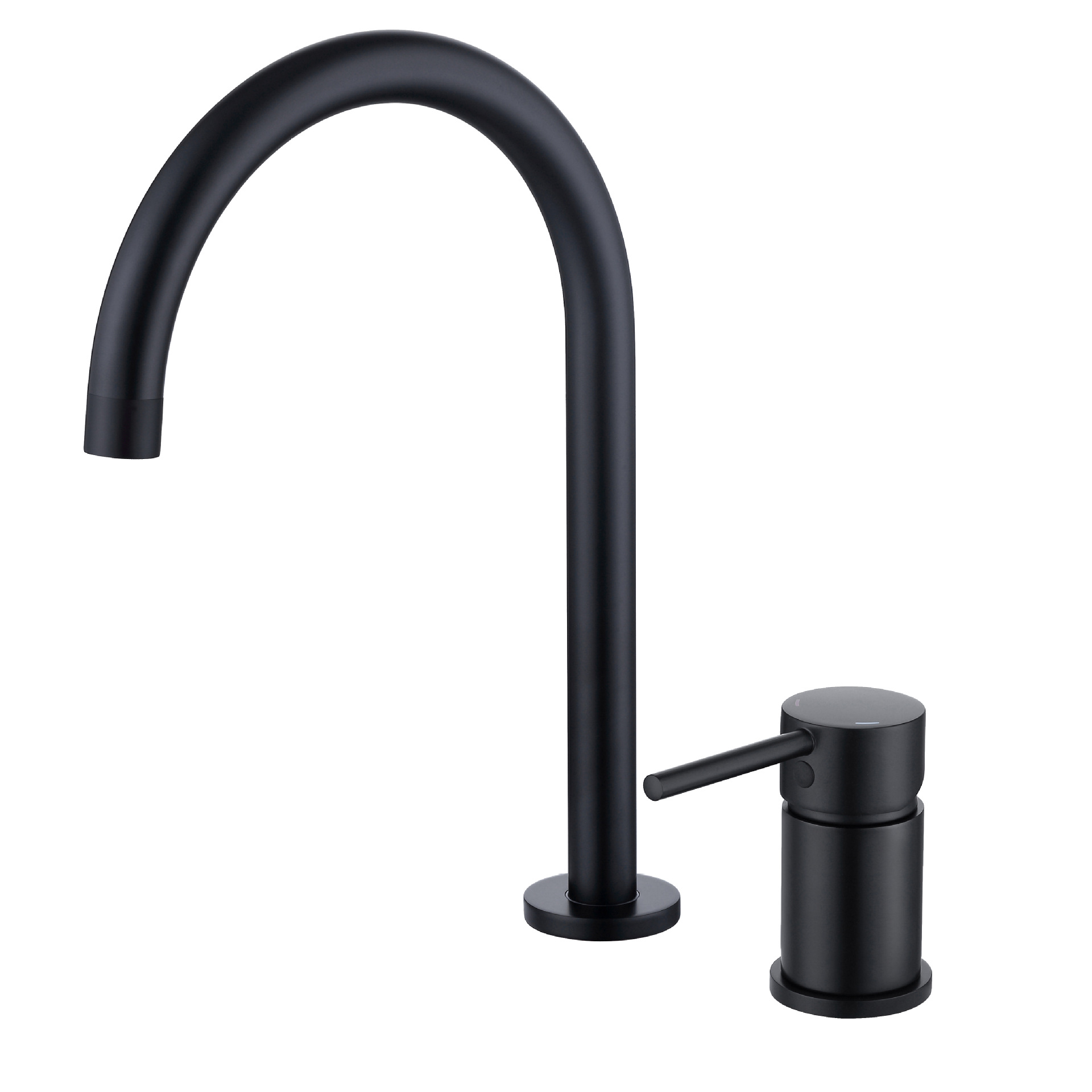 Brushed Gold 2 Hole Separate Handle Basin Faucet, Knurled Single Knob Bathroom Sink Tap