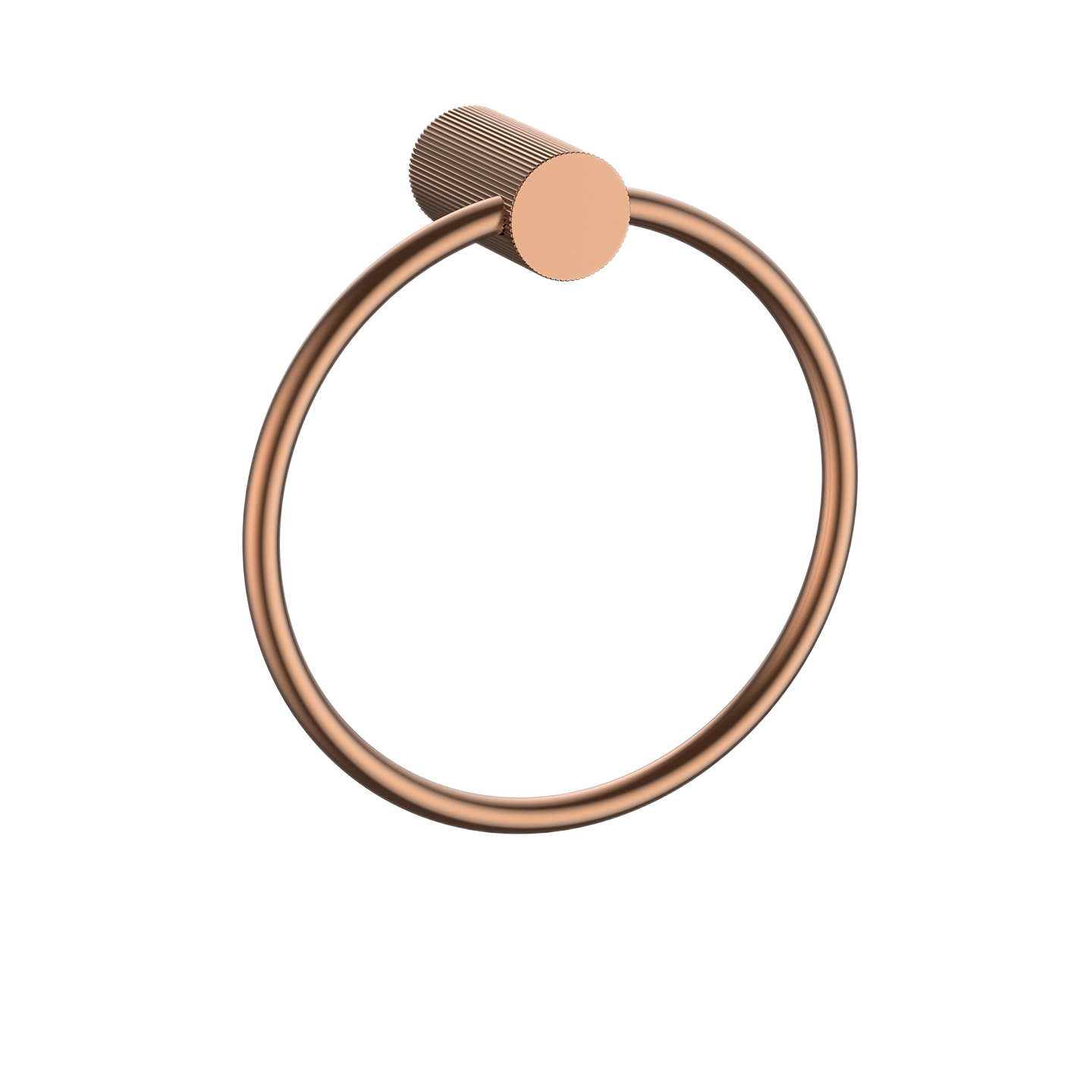 Rose Gold Fluted Bathroom Hardware Set, 4-Piece Bath Accessories Kit