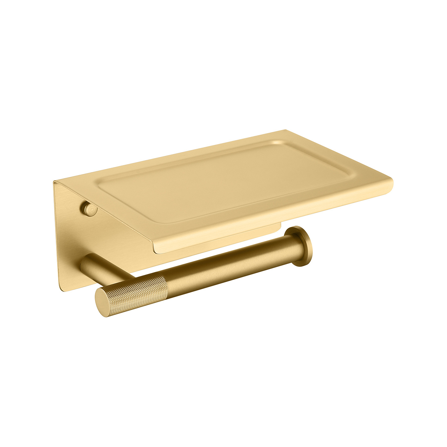Brushed Gold Knurled Bathroom Hardware Set, 9-Piece Luxury Bath Accessories Kit