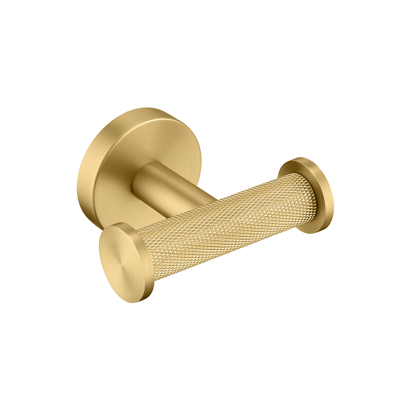 Brushed Gold Knurled Bathroom Hardware Set, 9-Piece Luxury Bath Accessories Kit