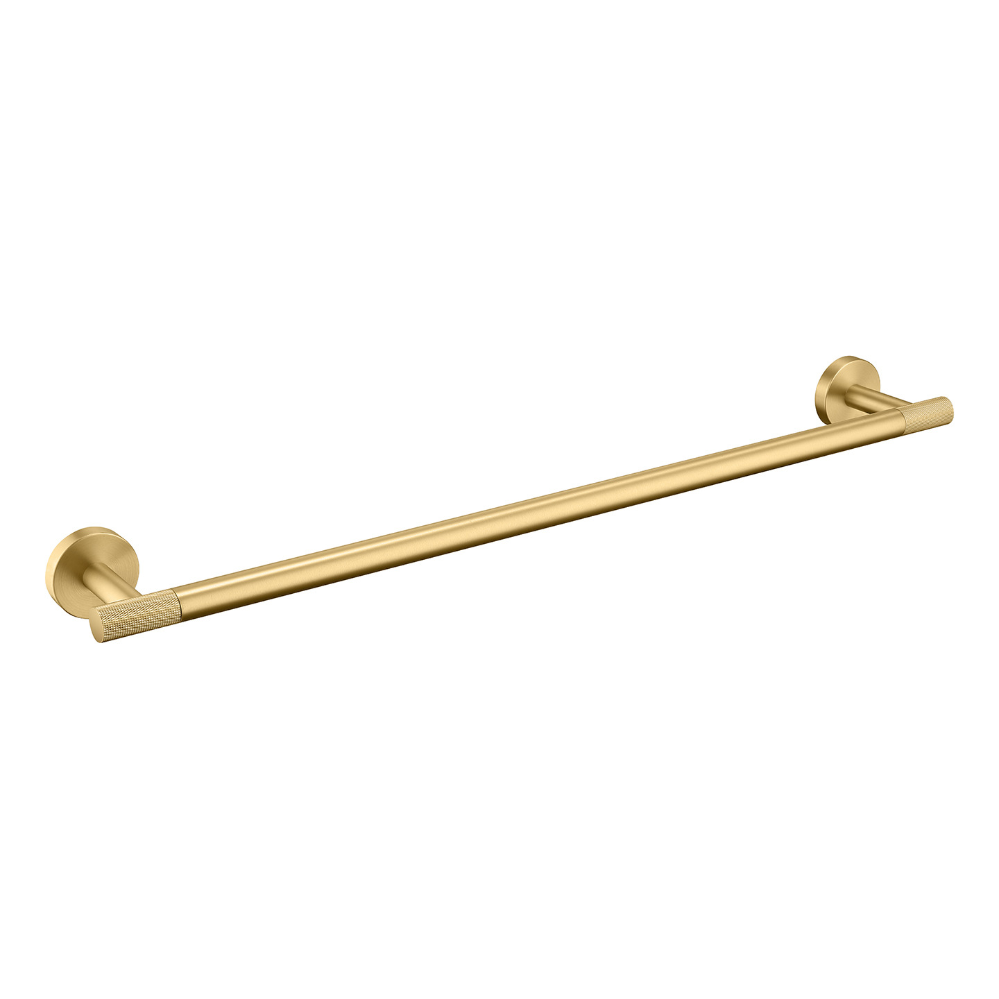Brushed Gold Knurled Bathroom Hardware Set, 9-Piece Luxury Bath Accessories Kit