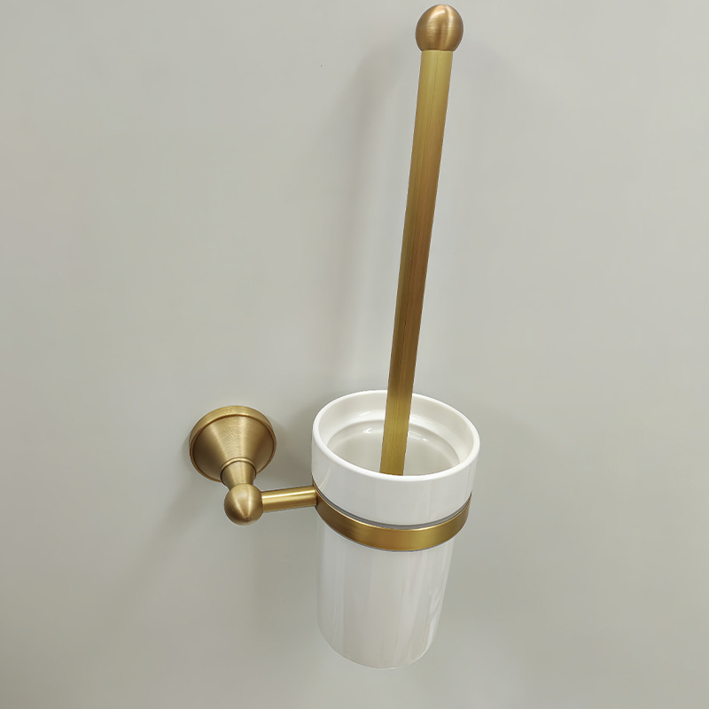 Antique Brass Wall Mount Towel Rack, Vintage Double Layer Bathroom Towel Shelf