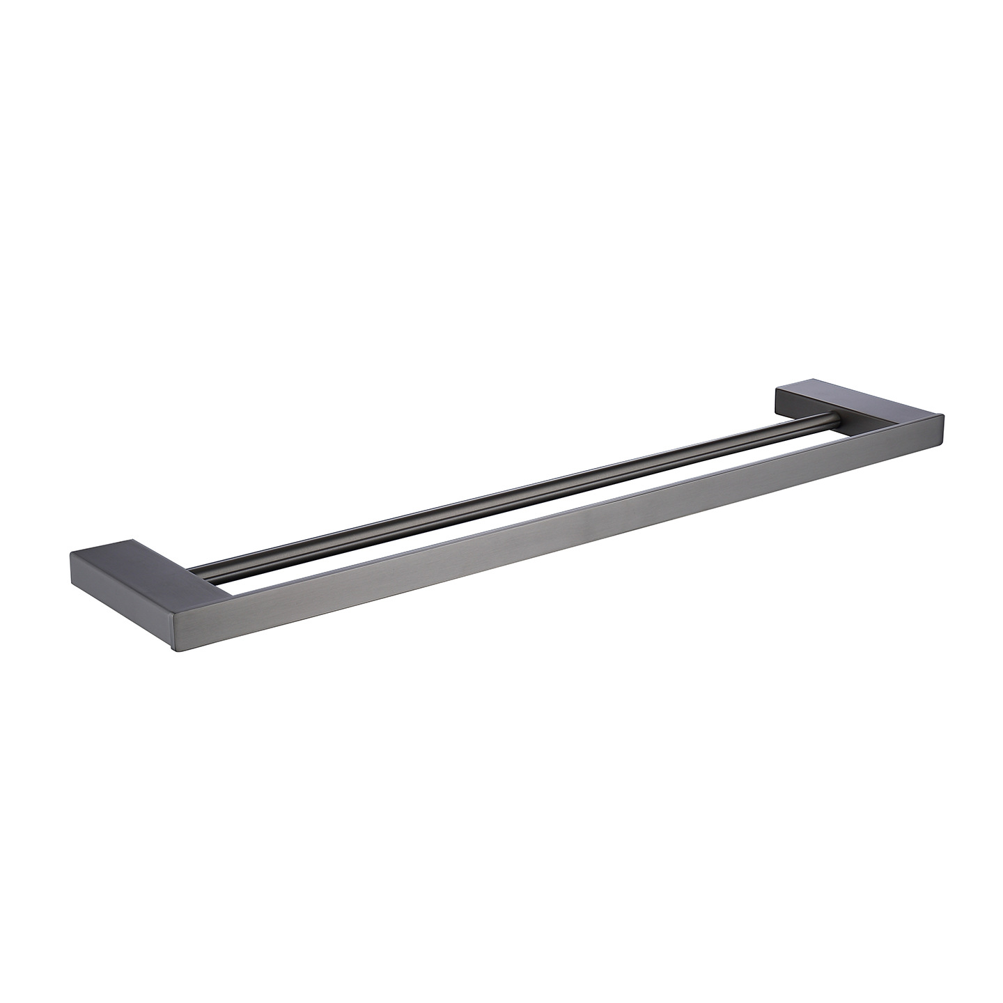 Gunmetal Gray 9-Piece Bathroom Hardware Set, Wall Mount Modern Bath Accessories Kit