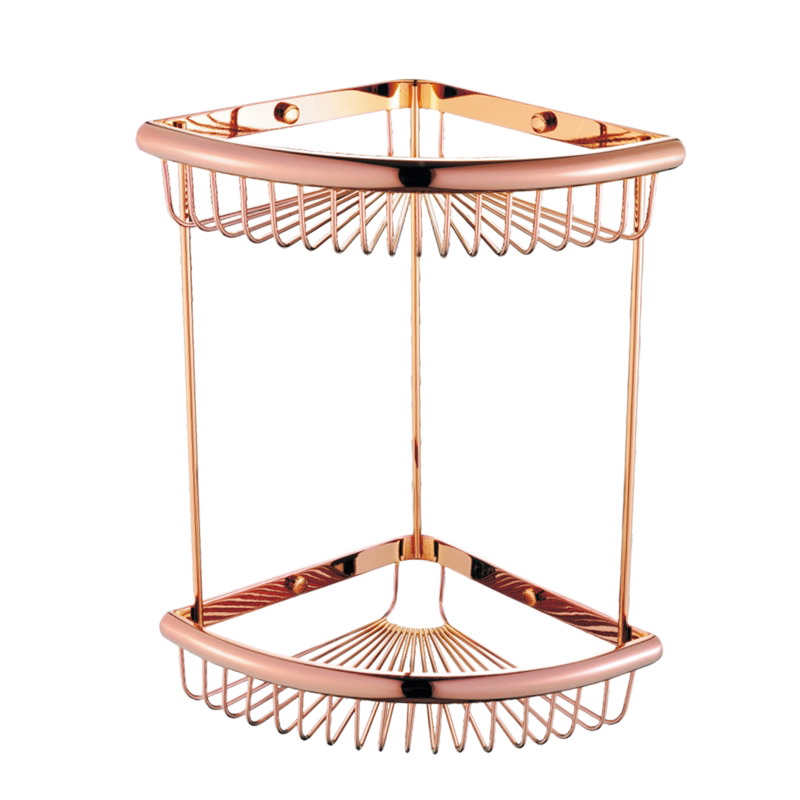 Rose Gold 6-Piece Vintage Bathroom Hardware Set, Wall Mount Luxury Bath Accessories Kit