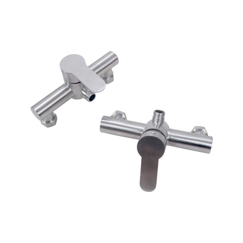 Brushed Nickel Stainless Steel Slide Bar Shower Set, Wall Mount Handheld Shower System